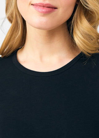 Black Long-Sleeve Tee Scrubs