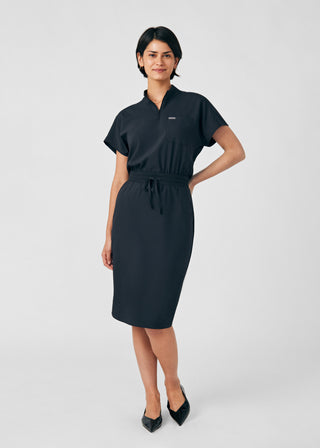 Black Forward 3-Pocket Dress Scrubs