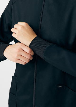 Black ProFlex 3-Pocket Jacket Scrubs
