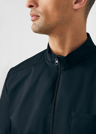 Black ProFlex 4-Pocket Jacket Scrubs
