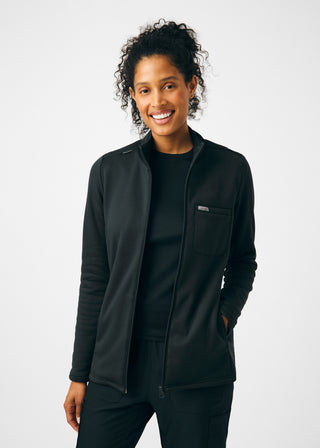 Black Forward 5-Pocket Jacket Scrubs