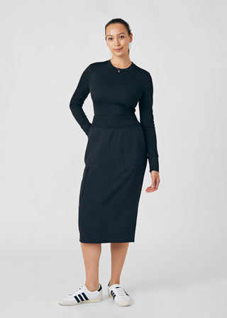 Black Forward Skirt Scrubs