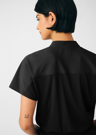 Black Forward 8-Pocket Cargo Jumpsuit Scrubs