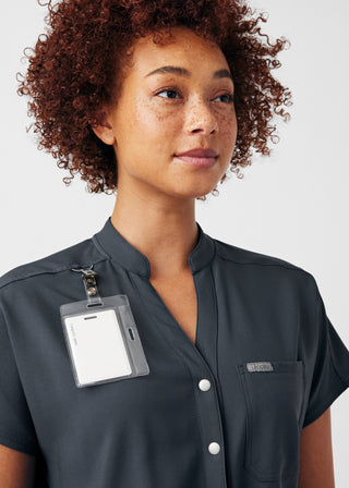 Pewter Forward 8-Pocket Cargo Jumpsuit Scrubs
