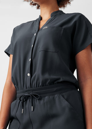 Pewter Forward 8-Pocket Cargo Jumpsuit Scrubs