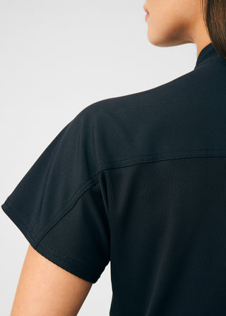 Black Forward 1-Pocket Bodysuit Scrubs