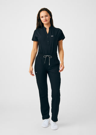Black Forward 1-Pocket Bodysuit Scrubs
