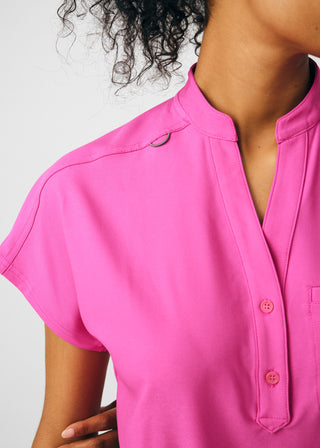 Rose Violet Forward 1-Pocket Bodysuit Scrubs