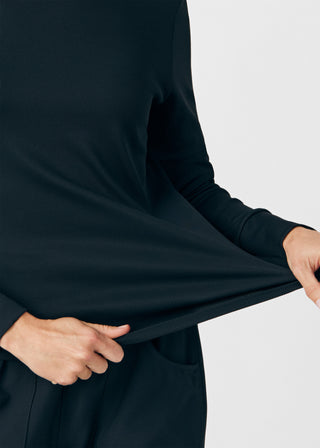 Black Forward 1-Pocket Long-Sleeve Tee Scrubs