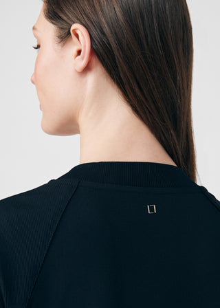 Black Forward 2-Pocket V-Neck Top Scrubs