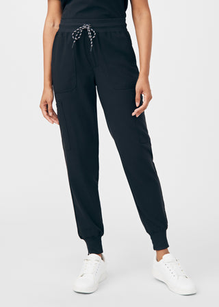 Black Beyond Happy Jogger Pants Scrubs