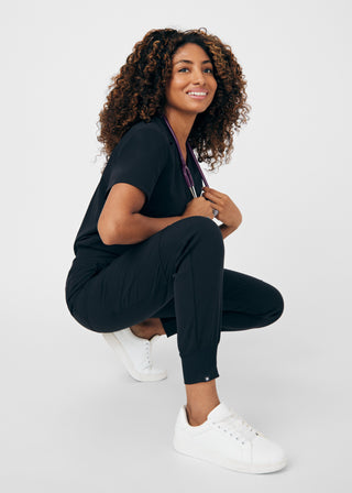 Black Beyond Happy Jogger Pants Scrubs