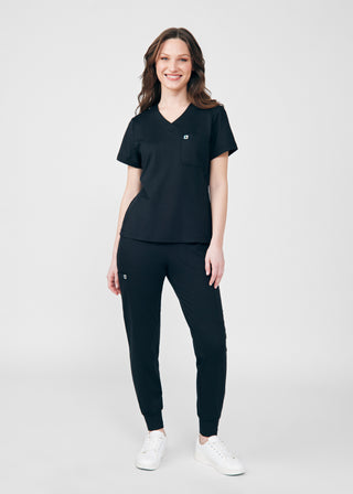 Black Beyond Cozy Jogger Pants Scrubs