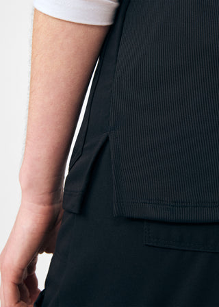 Black Beyond Happy 3-Pocket V-Neck Top Scrubs
