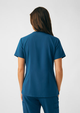 Caribbean Beyond Indulgence 3-Pocket V-Neck Top Scrubs