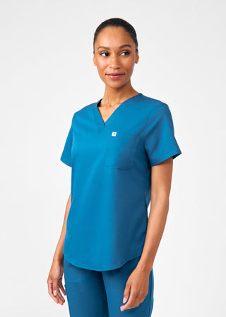 Caribbean Beyond Core 2-Pocket V-Neck Top Scrubs