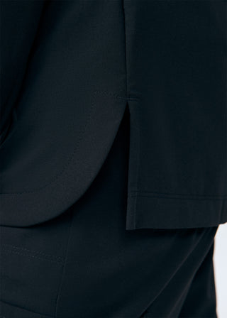 Black Beyond Happy 3-Pocket Jacket Scrubs