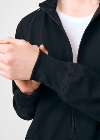 Black Beyond Happy 3-Pocket Jacket Scrubs