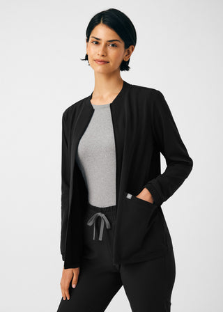 Black Beyond Indulgence 4-Pocket Jacket Scrubs