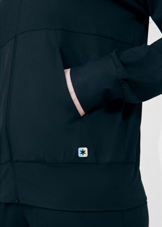 Black Beyond Cozy 2-Pocket Jacket Scrubs