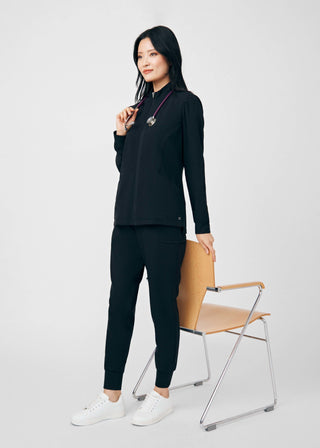Black CRFT 2-Pocket Jacket Scrubs