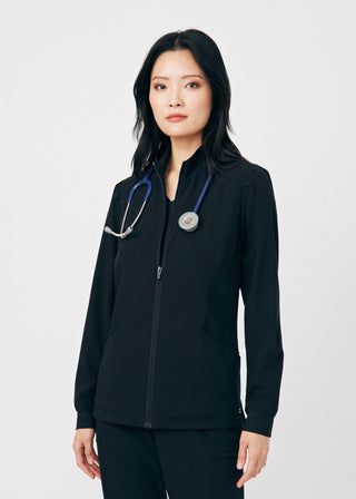 Black CRFT 2-Pocket Jacket Scrubs