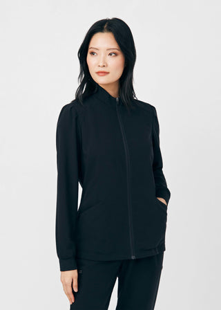 Black CRFT 2-Pocket Jacket Scrubs