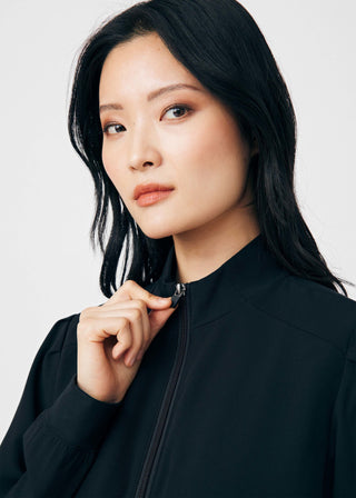 Black CRFT 2-Pocket Jacket Scrubs