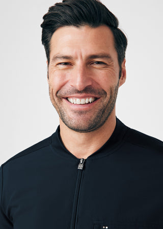 Black CRFT 3-Pocket Jacket Scrubs