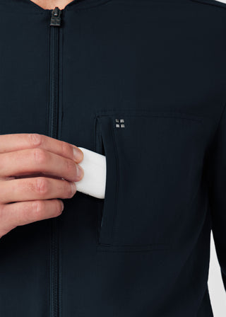 Black CRFT 3-Pocket Jacket Scrubs