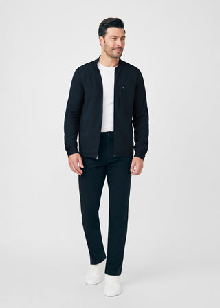 Black CRFT 3-Pocket Jacket Scrubs