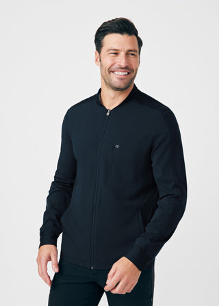 Black CRFT 3-Pocket Jacket Scrubs