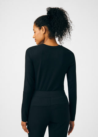 Black CRFT 1-Pocket Long-Sleeve Tee Scrubs