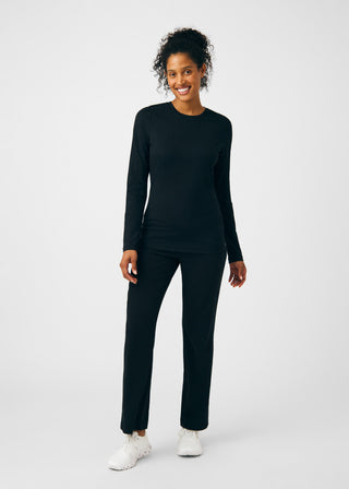 Black CRFT 1-Pocket Long-Sleeve Tee Scrubs