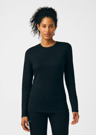Black CRFT 1-Pocket Long-Sleeve Tee Scrubs