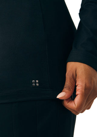 Black CRFT 1-Pocket Long-Sleeve Tee Scrubs