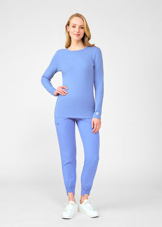 Ceil Blue Long-Sleeve Tee Scrubs