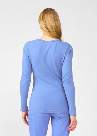 Ceil Blue Long-Sleeve Tee Scrubs