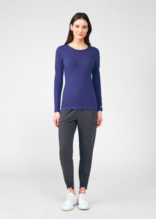 Navy Long-Sleeve Tee Scrubs