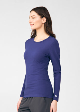 Navy Long-Sleeve Tee Scrubs