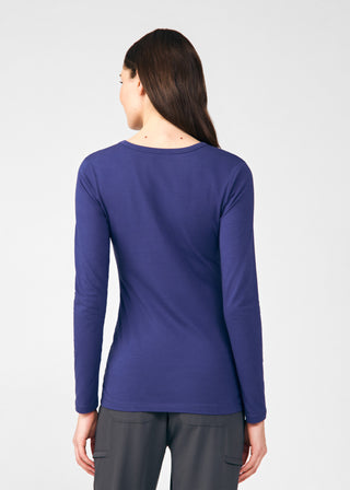 Navy Long-Sleeve Tee Scrubs