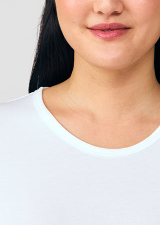 White Long-Sleeve Tee Scrubs