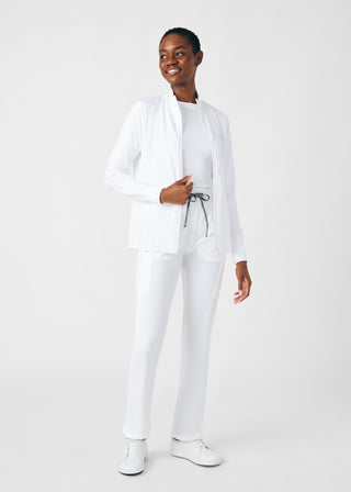 White Forward Cargo Pants Scrubs
