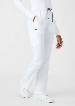 White Forward Cargo Pants Scrubs