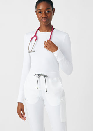 White Forward Cargo Pants Scrubs