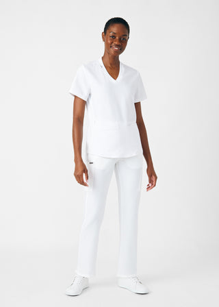 White Forward Cargo Pants Scrubs