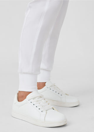 White Forward Jogger Pants Scrubs