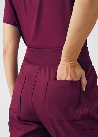 Wine Forward Jogger Pants Scrubs