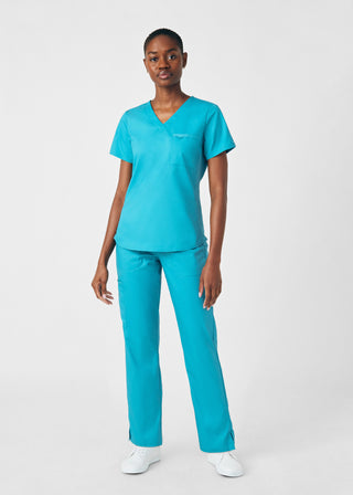 Teal ProFlex Cargo Pants Scrubs