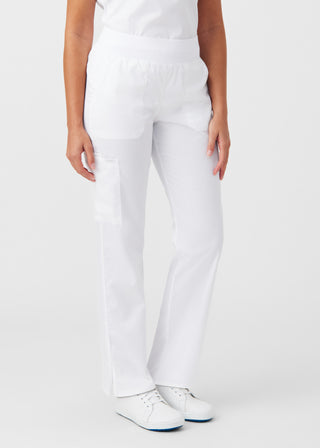 White ProFlex Cargo Pants Scrubs